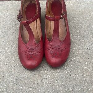 Kravings Red Women's T-Strap Heels